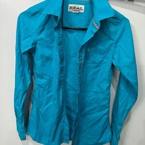 Ariat Turquoise Button-Up Shirt